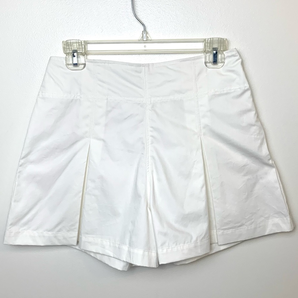 Free People Y2K White Pleated Tennis Shorts